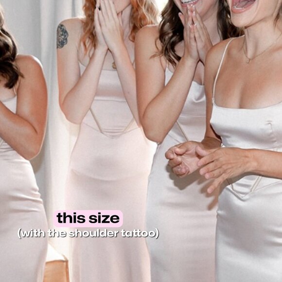 MESHKI champagne, bridesmaid dress (WORN ONCE) - Picture 2 of 3